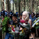 Honoring the victims of the so-called Gypsy camp in nearby Žalov