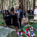 Wreath placing at Žalov