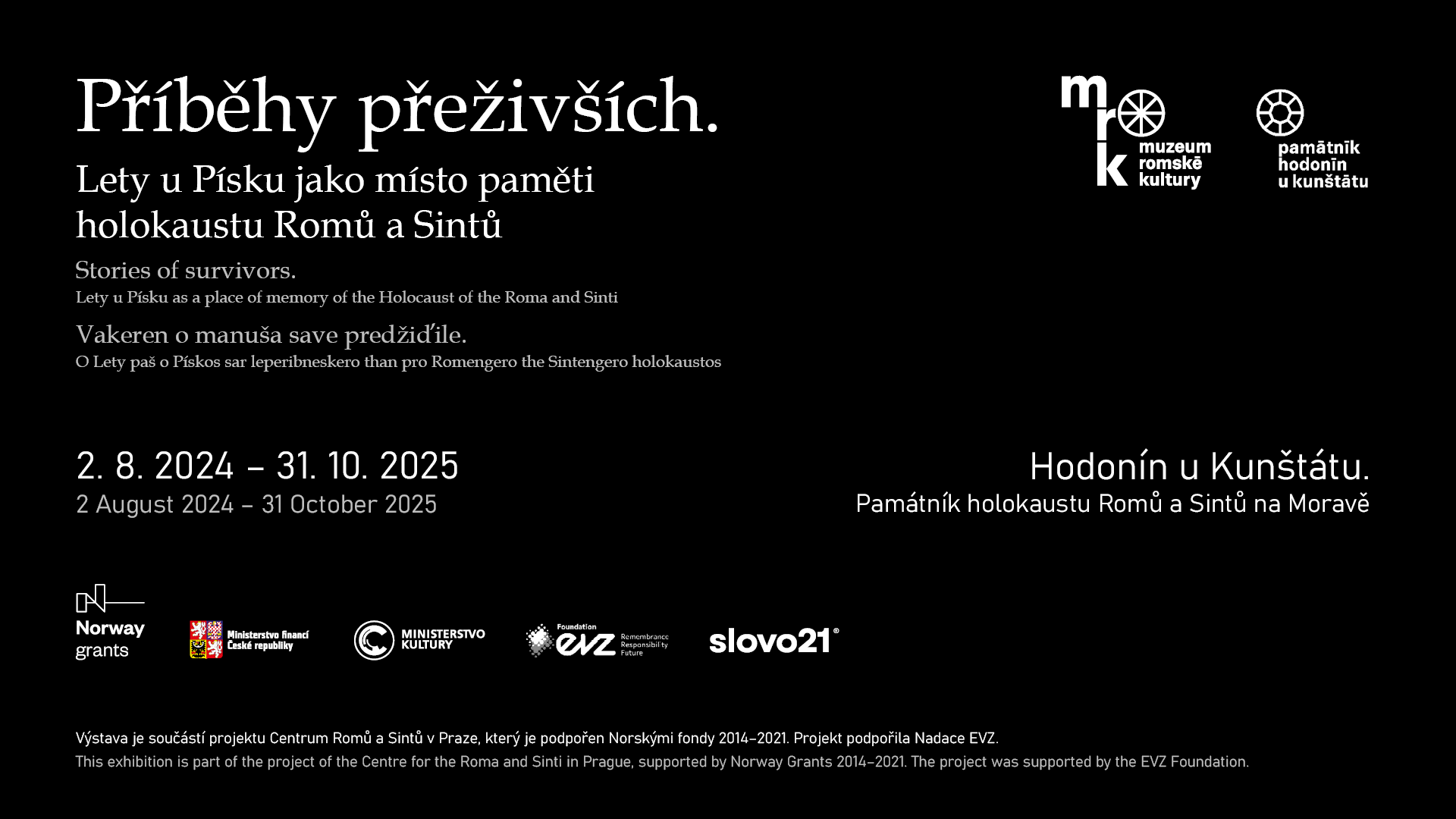 Stories of Survivors: Lety u Písku and the Roma Holocaust